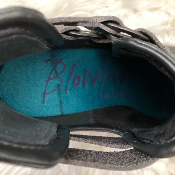 Blowfish leather ankle boots in pewter/brown - Picture 8 of 8